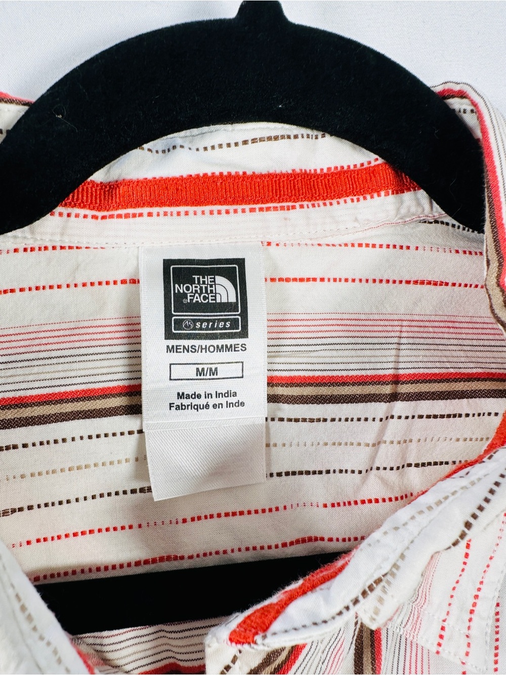 The North Face Vintage 2007 Striped Cotton Outdoor Shirt Earth Tones M - Picture 3 of 9